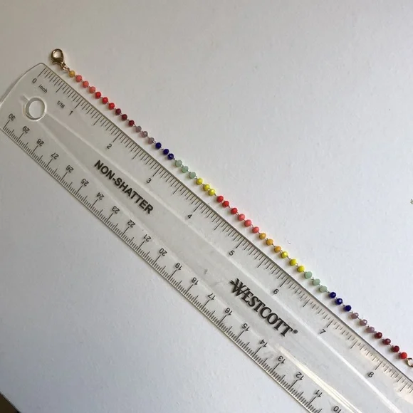 Multicolored Boho Anklet - Picture 4 of 9